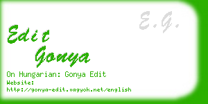 edit gonya business card